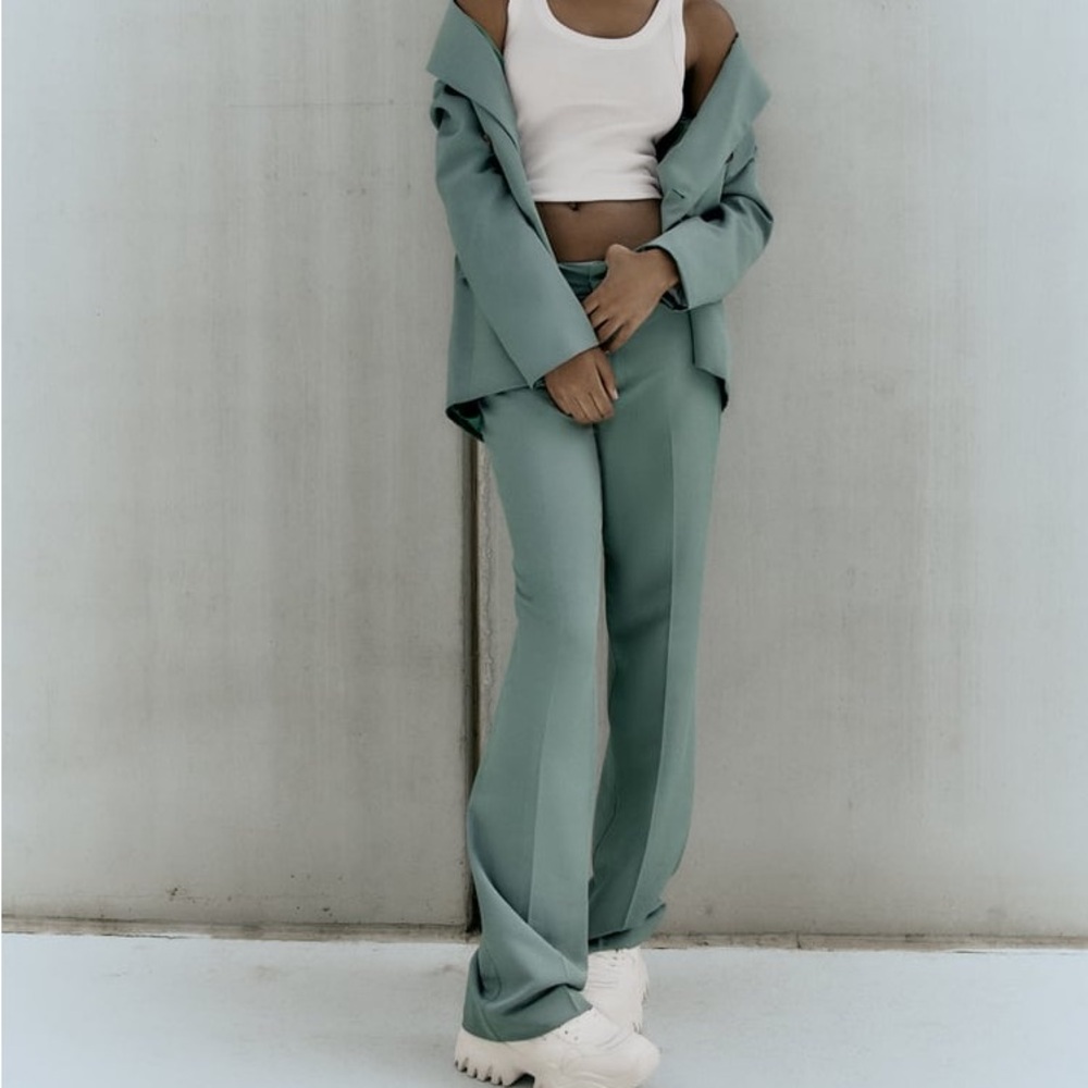 Zara Full Length Pants Mint XS